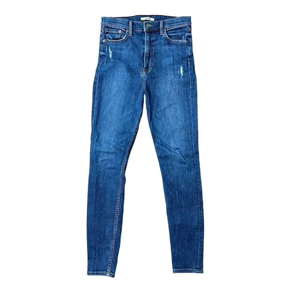 GRLFRND Jeans Sz 27 Kendall High Rise Super Stretch Skinny You‎ Me Against World